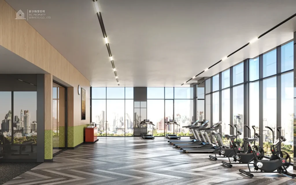 Rendering of Fitness-Life-Udomsuk-Station 健身區效果圖
