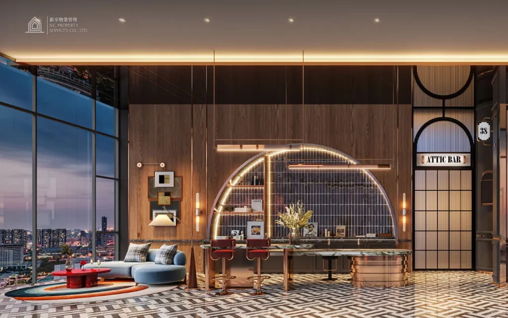 Rendering of The Attic Sky Bar-Life-Udomsuk-Station The Attic Sky Bar 效果圖