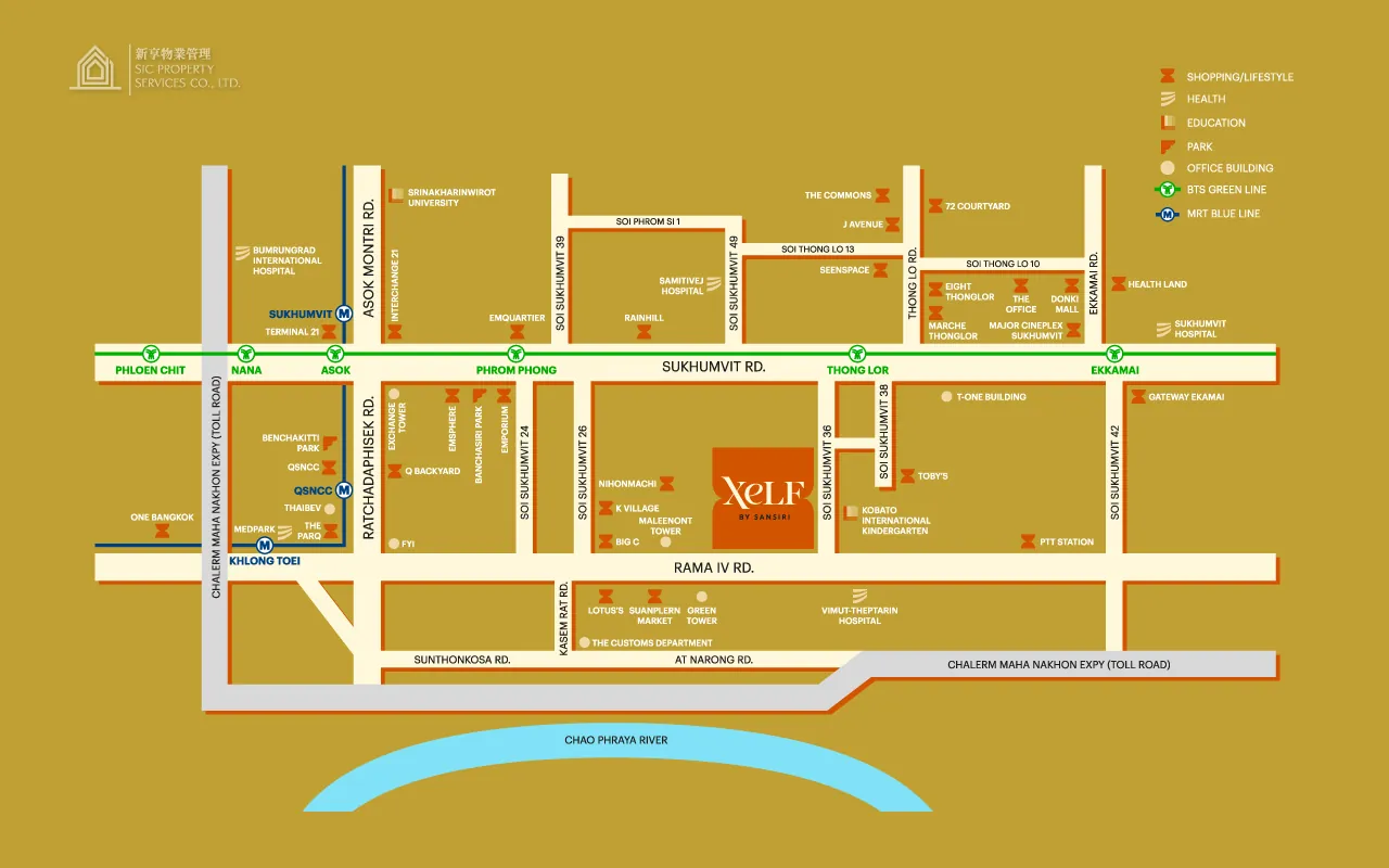 Xelf-by-Sansiri-Map