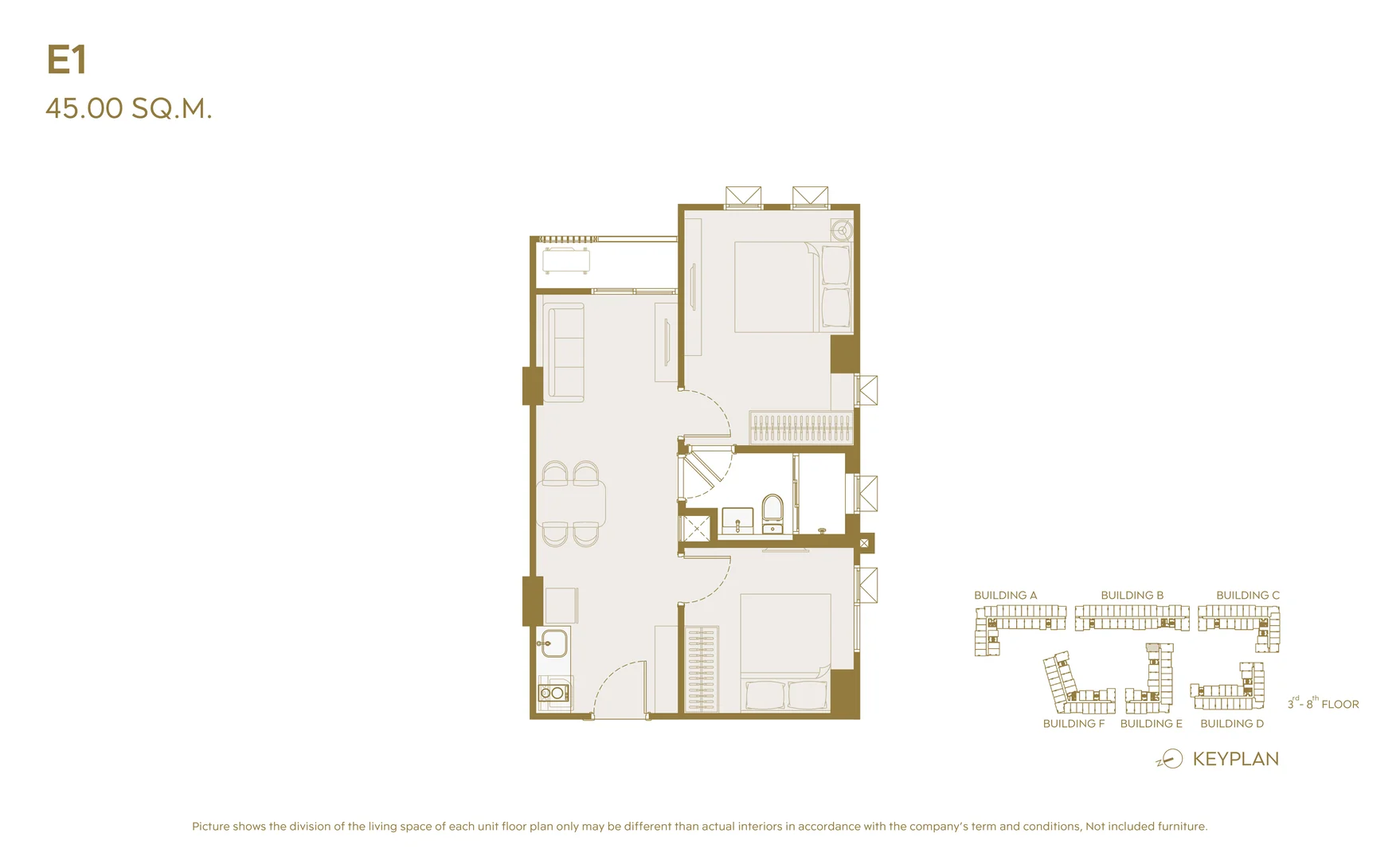 Unit Type — 2 Bedroom