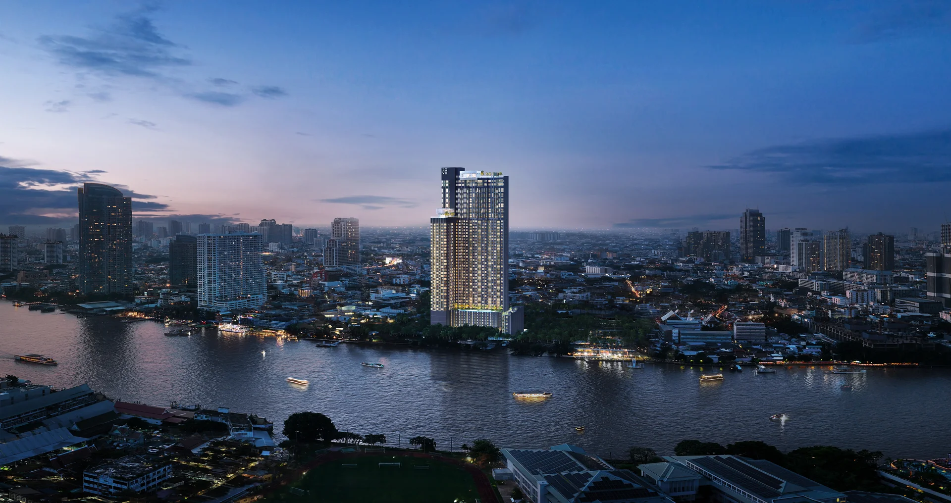 LOVE Charoen Nakhon 昭披耶河岸外觀