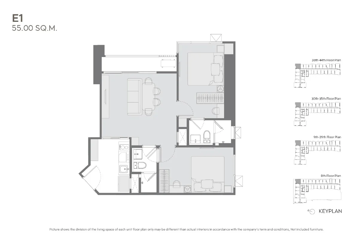 Type E1 Floor Plan