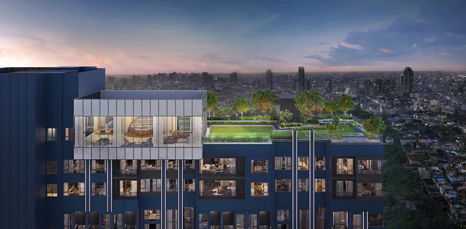 Rooftop River View