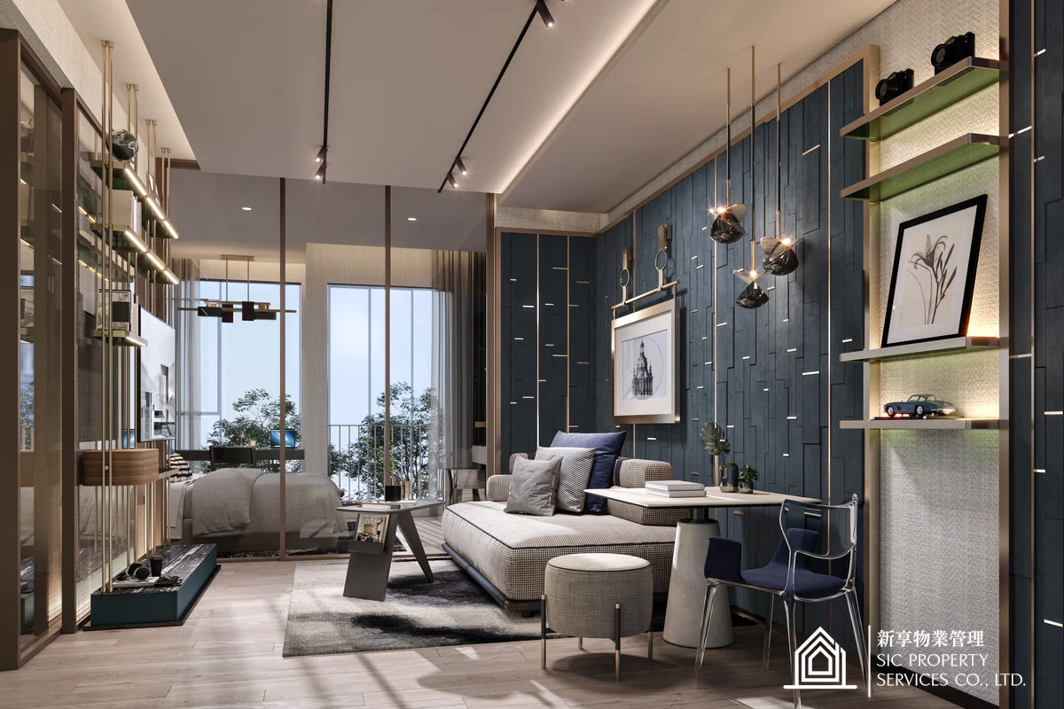 Life Ratchada-Rama9 1 Bedroom living mockup