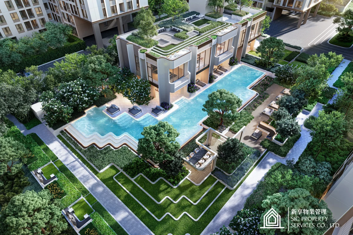 Life Ratchada-Rama9 swimming pool and garden
