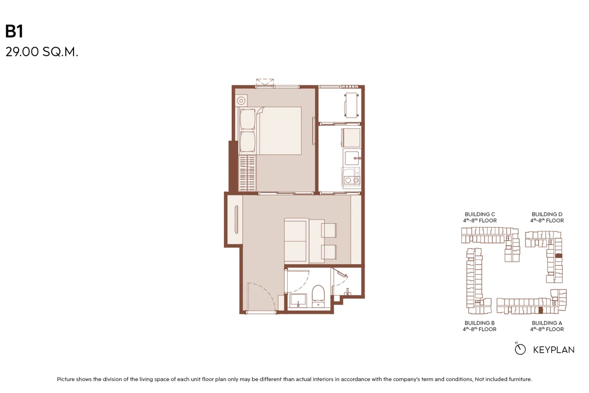 Type B1 floor plan