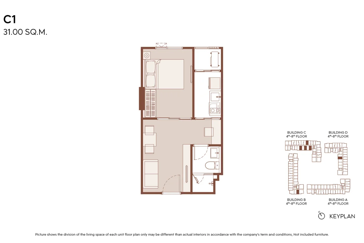Type C1 floor plan
